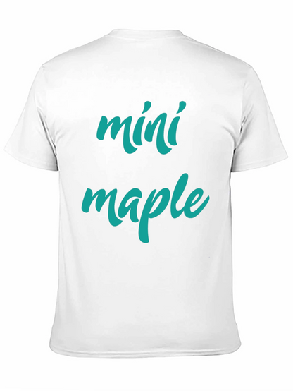 Camiseta Negra Mini Maple Hombre Casual