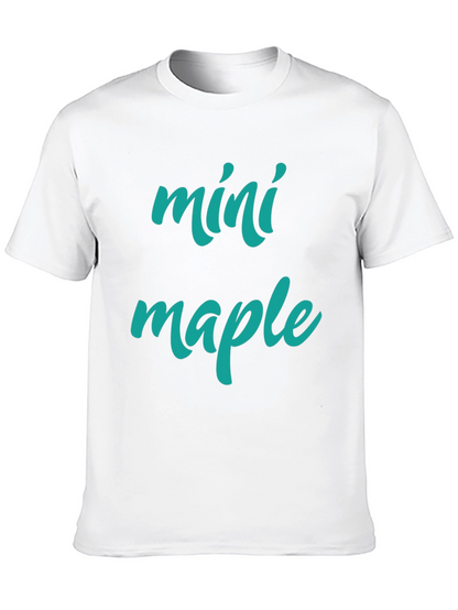 Camiseta Negra Mini Maple Hombre Casual