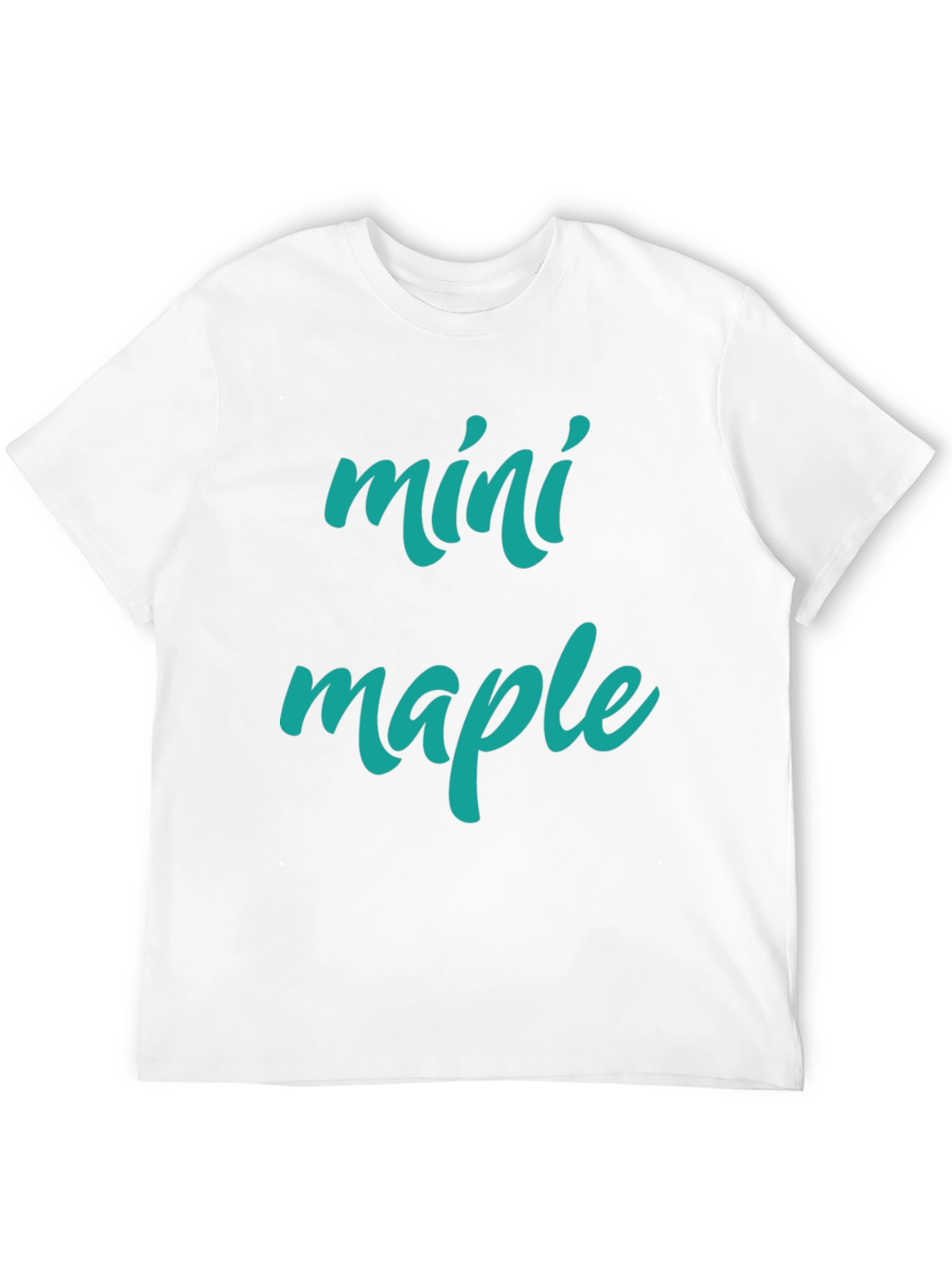 Camiseta Negra Mini Maple Hombre Casual