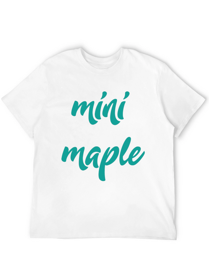 Camiseta Negra Mini Maple Hombre Casual