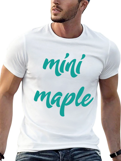 Camiseta Negra Mini Maple Hombre Casual
