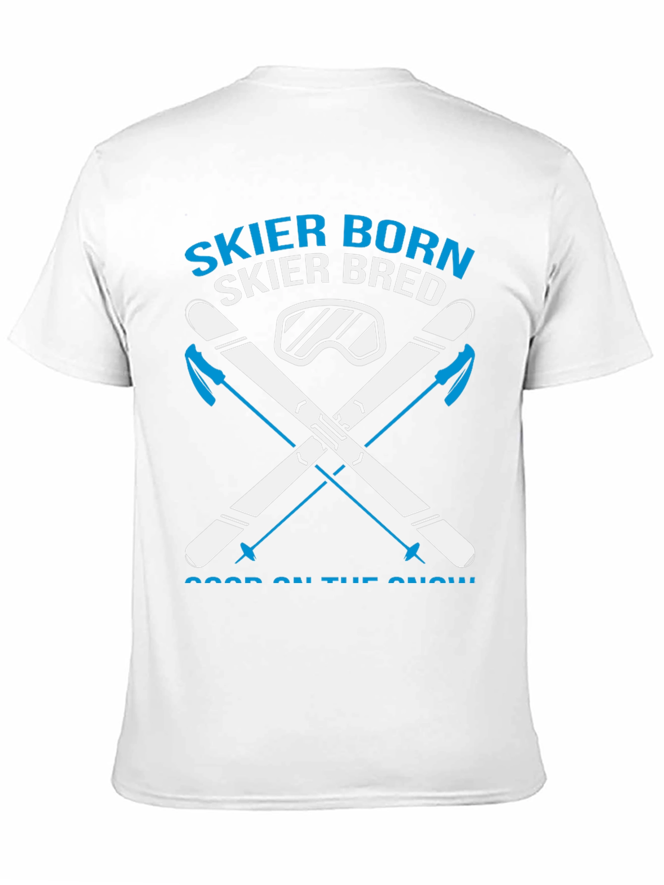 Camiseta Esquí Nacido Criado para la Nieve