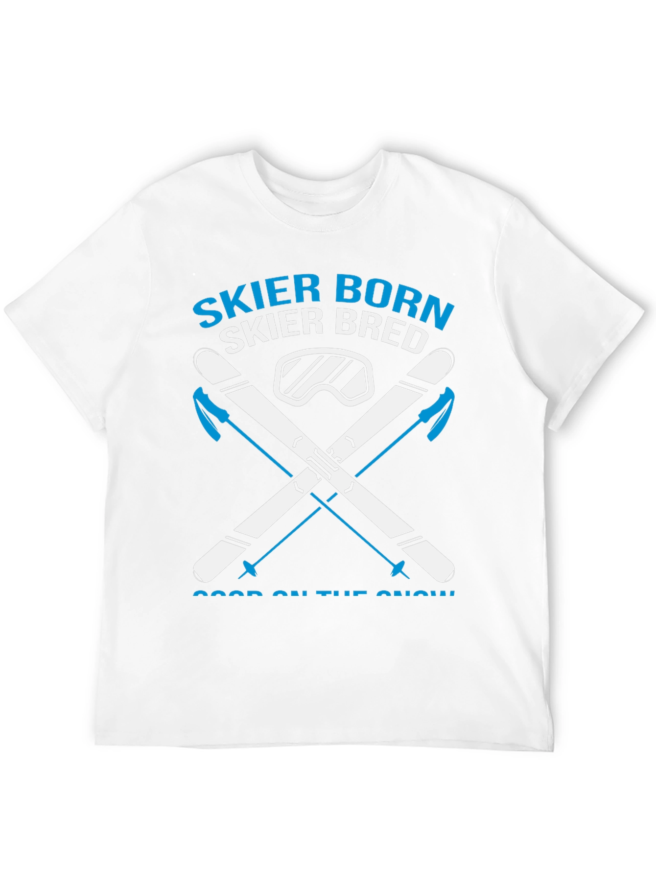 Camiseta Esquí Nacido Criado para la Nieve