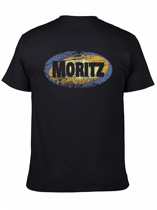 Camiseta Negra con Diseño Moritz Estilo Vintage