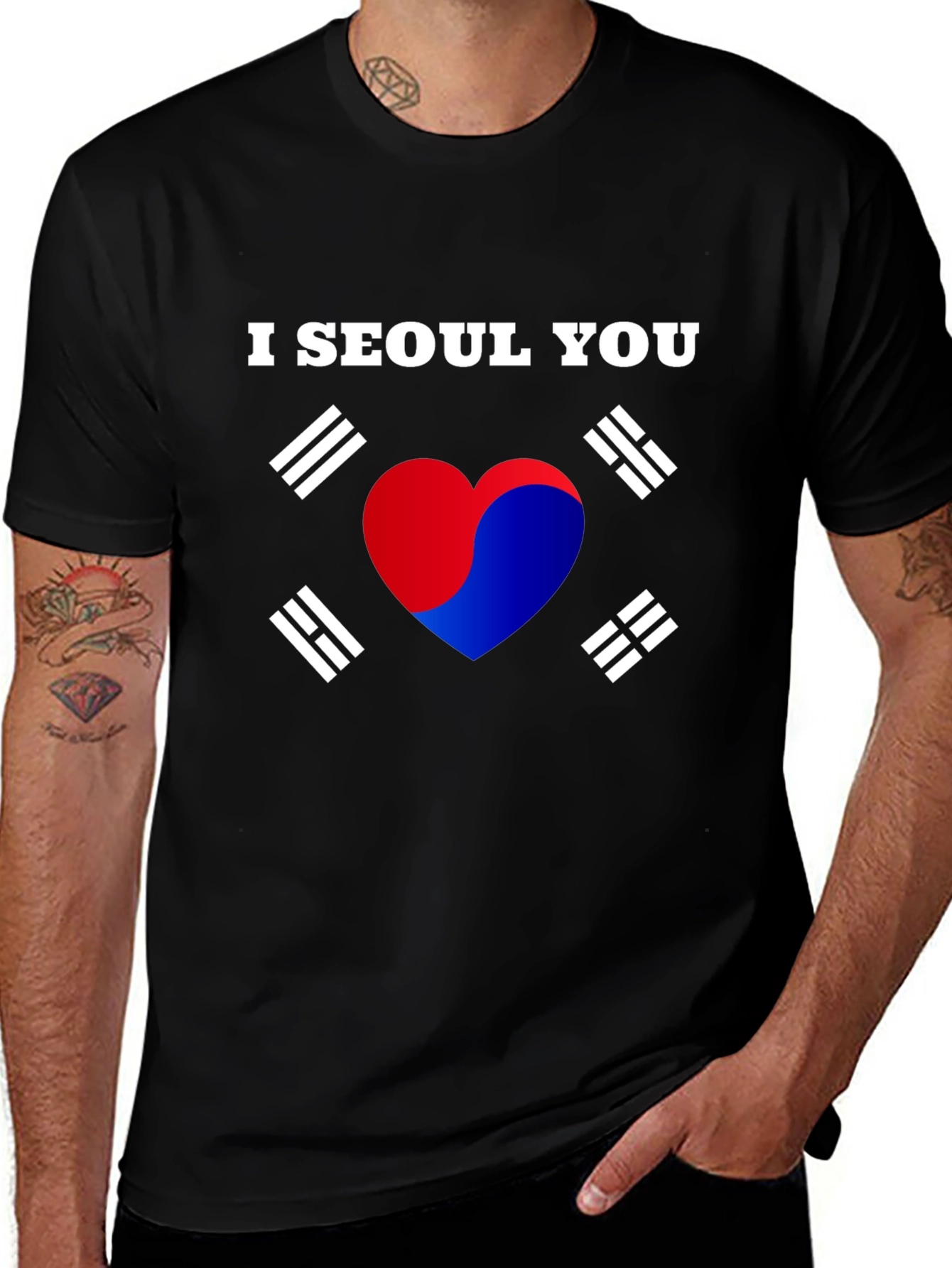 Camiseta Negra I Seoul You Corea