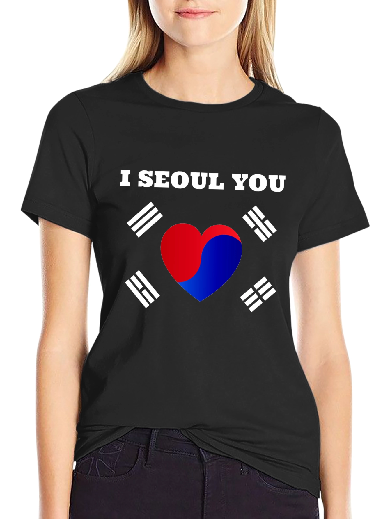 Camiseta Negra I Seoul You Corea