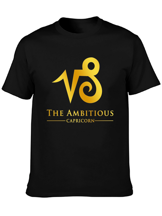Camiseta Negra Capricornio Ambitious