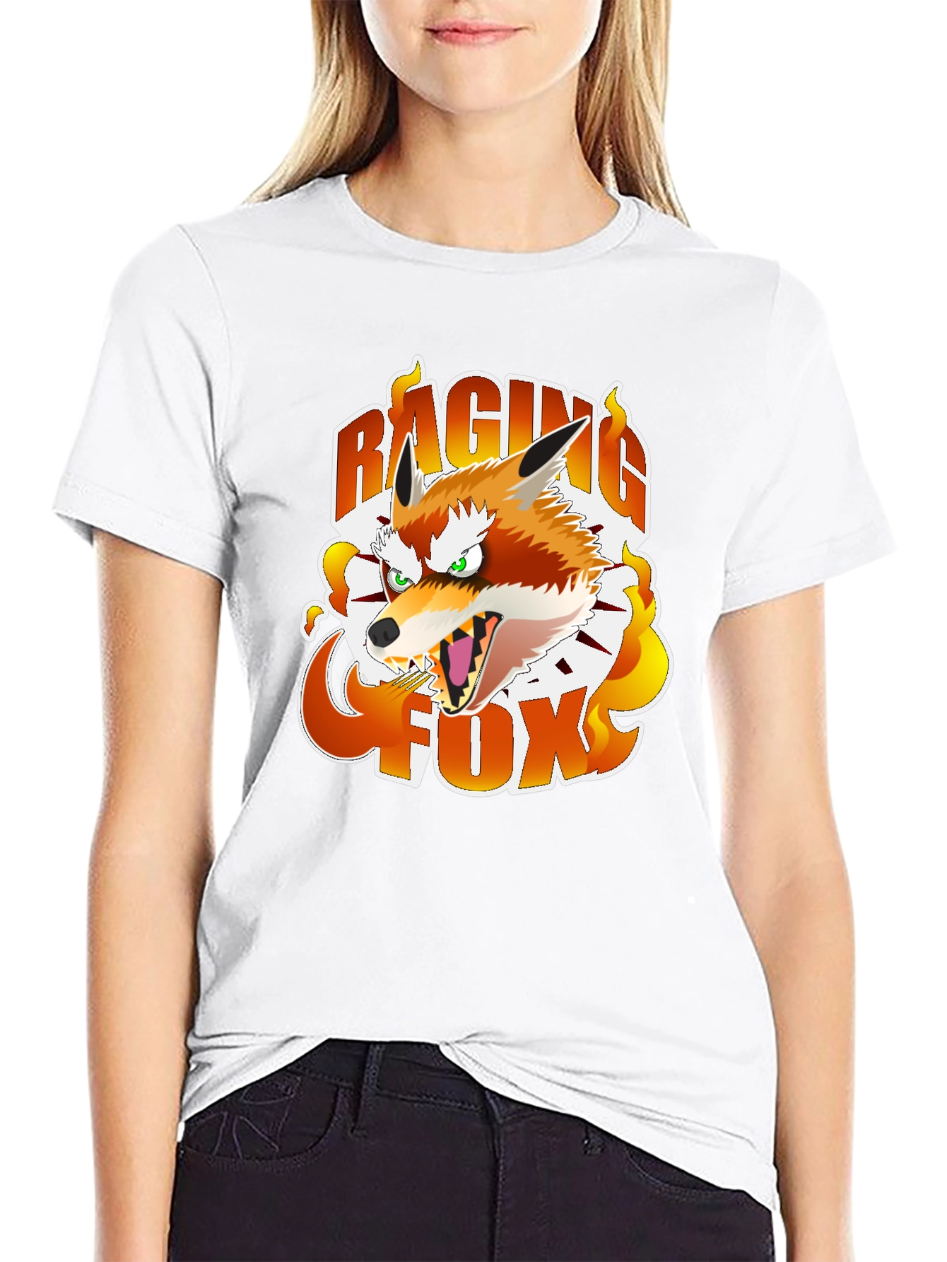 Camiseta Negra Raging Fox