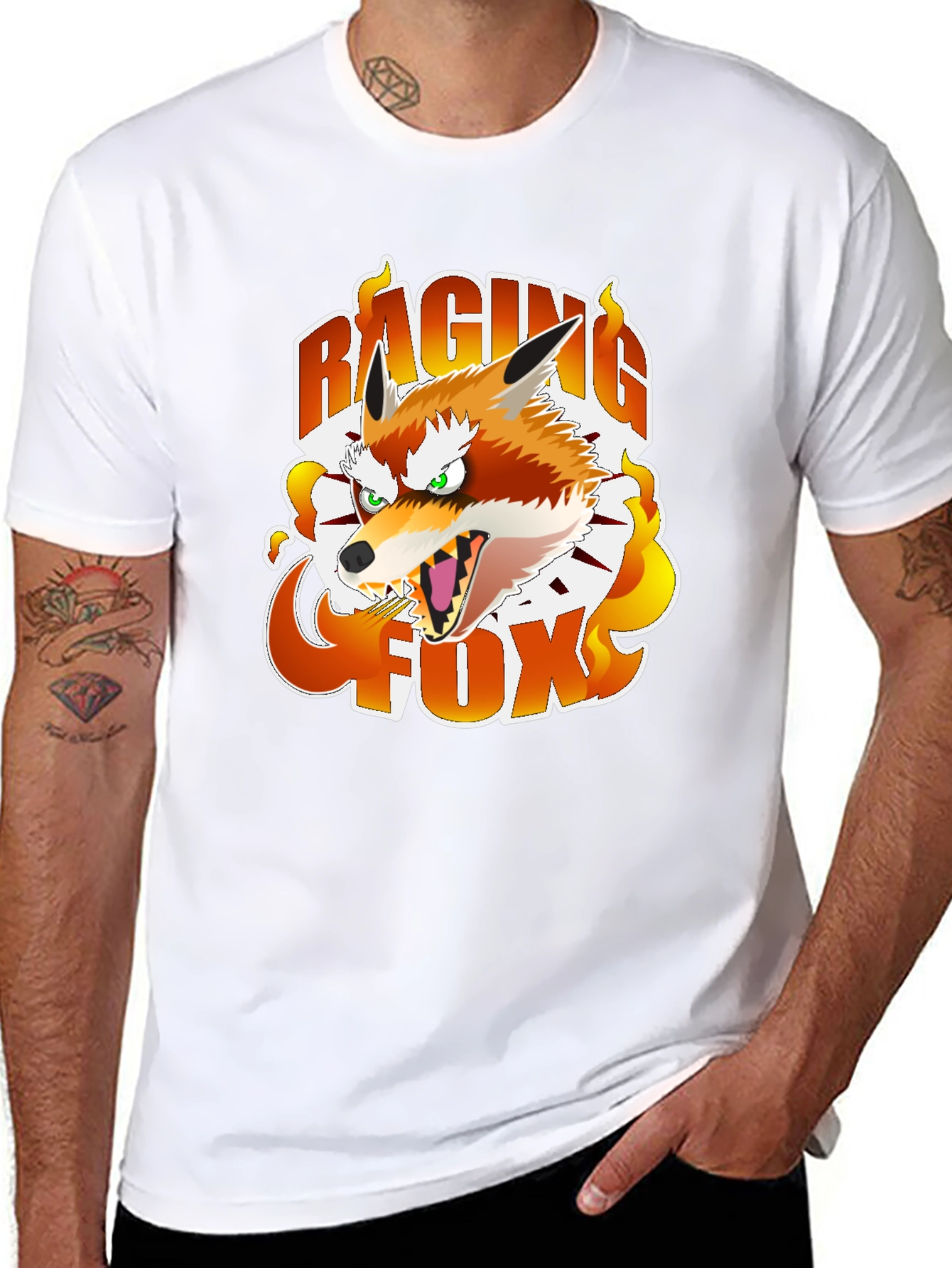 Camiseta Negra Raging Fox