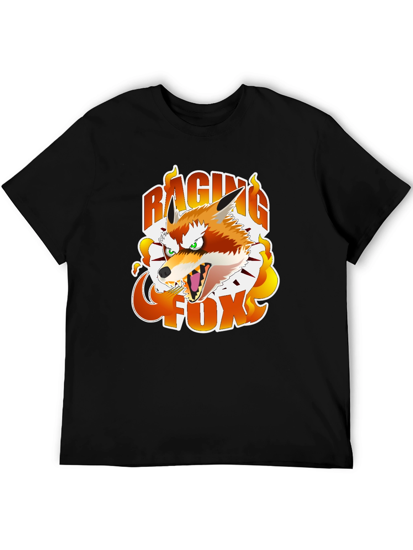 Camiseta Negra Raging Fox