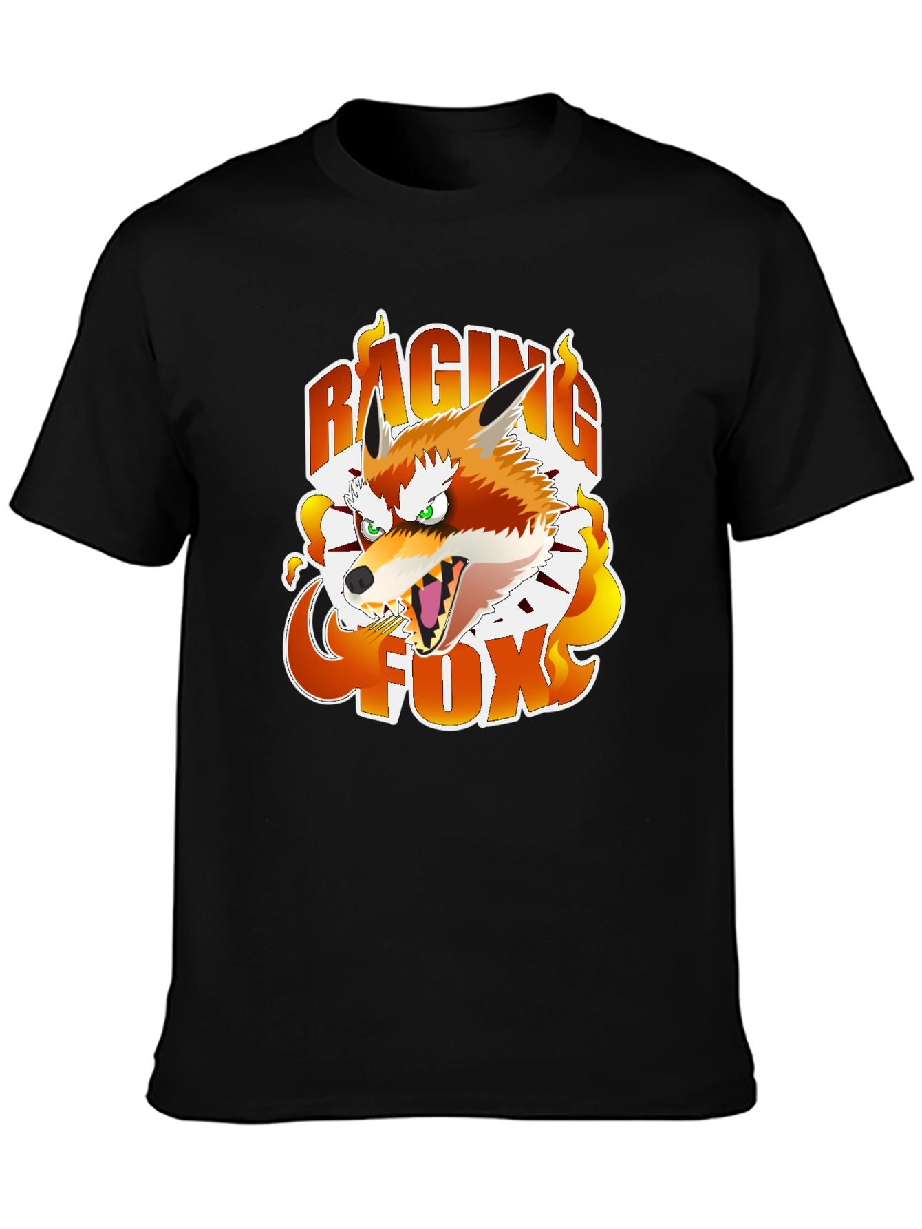 Camiseta Negra Raging Fox