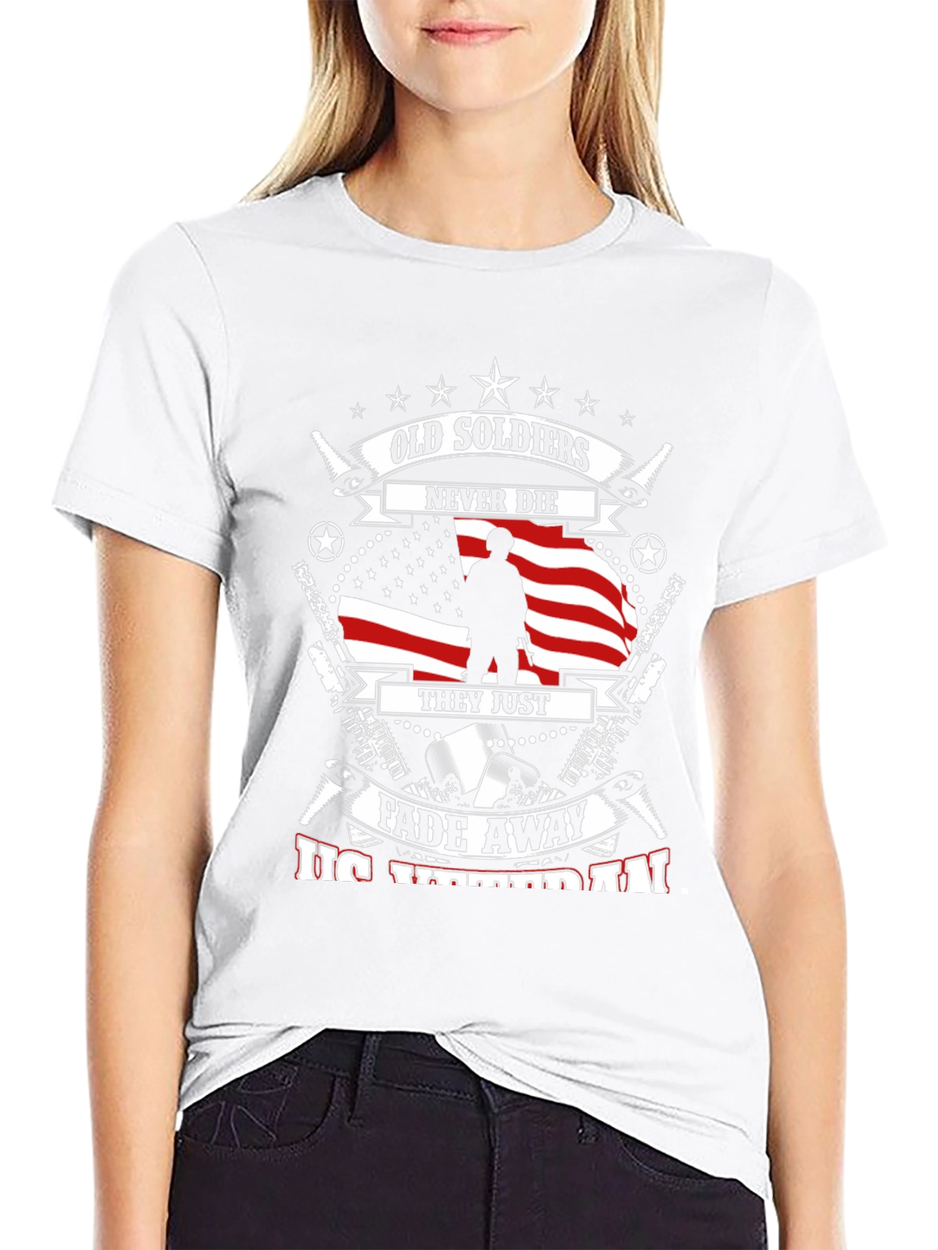 Camiseta Veterano USA - Los Viejos Soldados Nunca Mueren