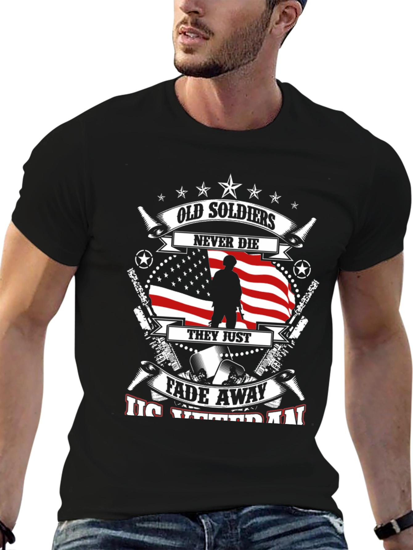 Camiseta Veterano USA - Los Viejos Soldados Nunca Mueren