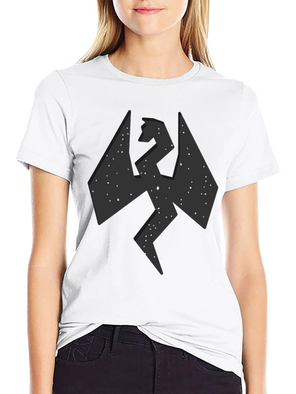 Camiseta Negra Hombre - Diseño Dragón Abstracto