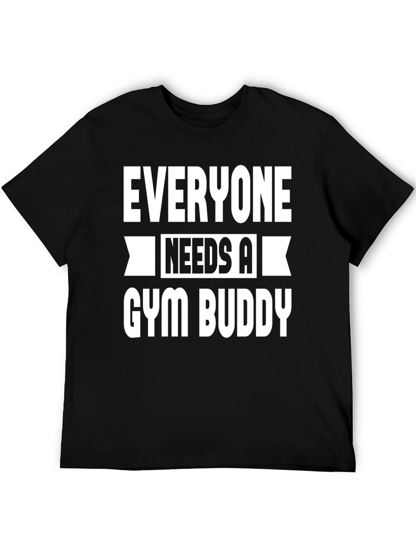 Camiseta Negra Gym Buddy