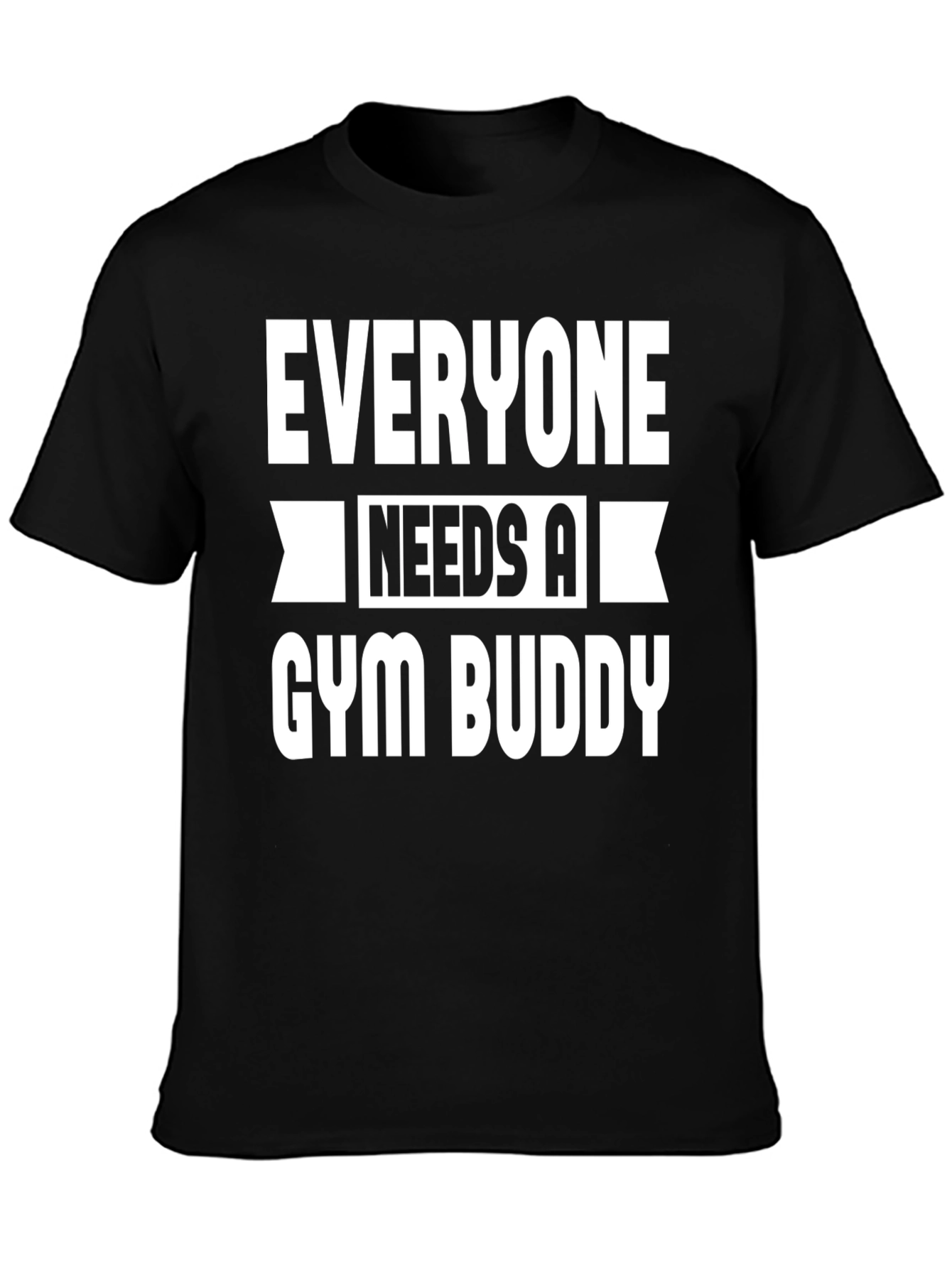 Camiseta Negra Gym Buddy