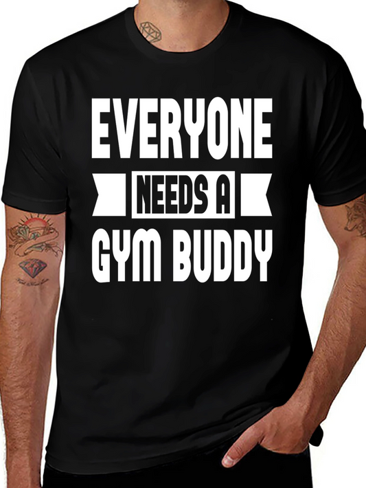 Camiseta Negra Gym Buddy