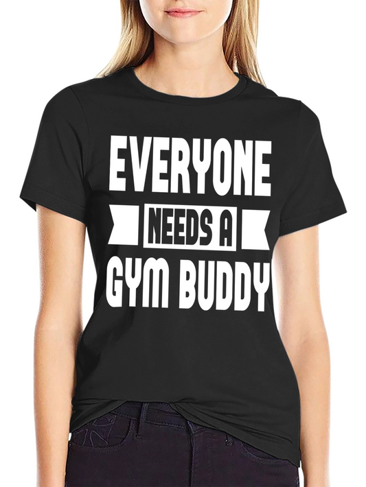 Camiseta Negra Gym Buddy
