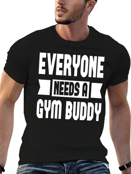 Camiseta Negra Gym Buddy