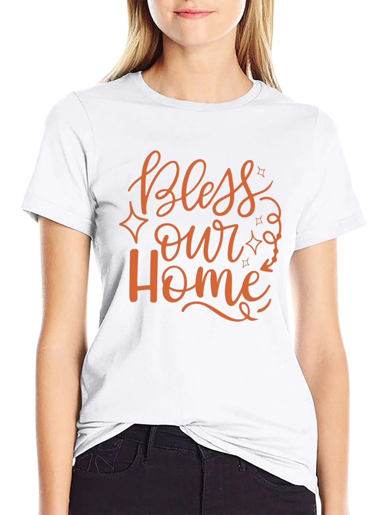 Camiseta Negra Bless Our Home