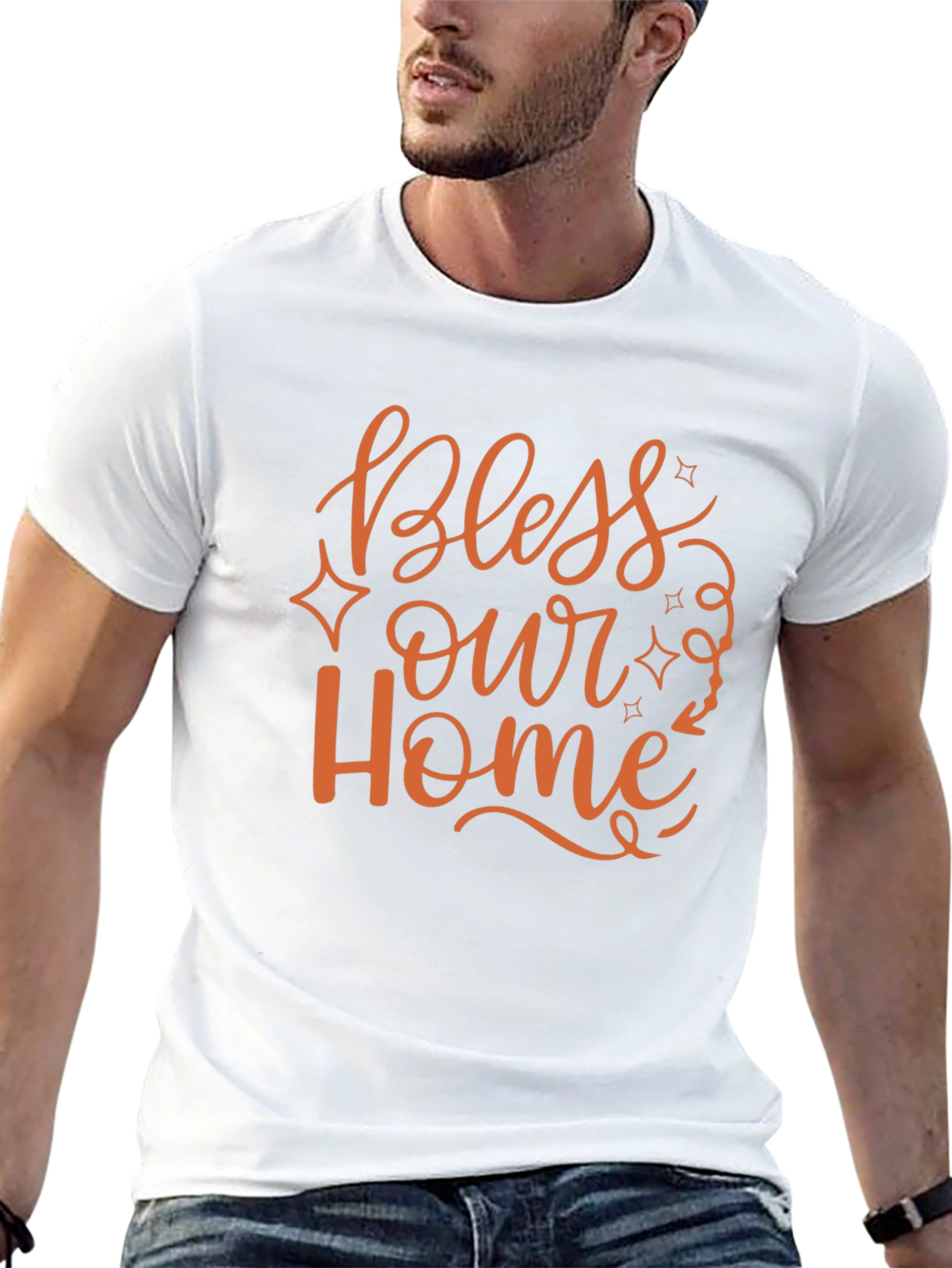 Camiseta Negra Bless Our Home