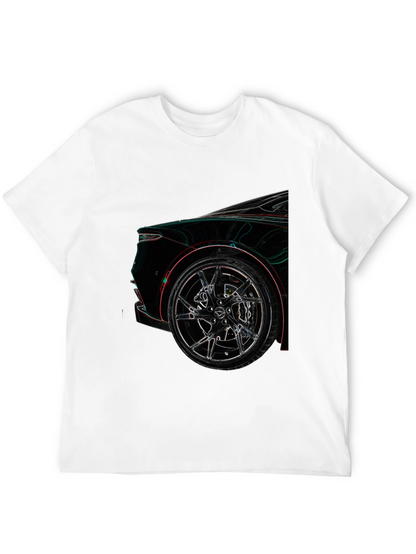 Camiseta Negra con Diseño de Coche Deportivo
