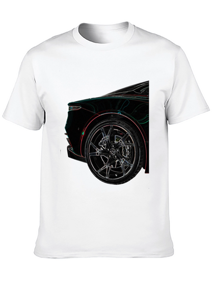 Camiseta Negra con Diseño de Coche Deportivo