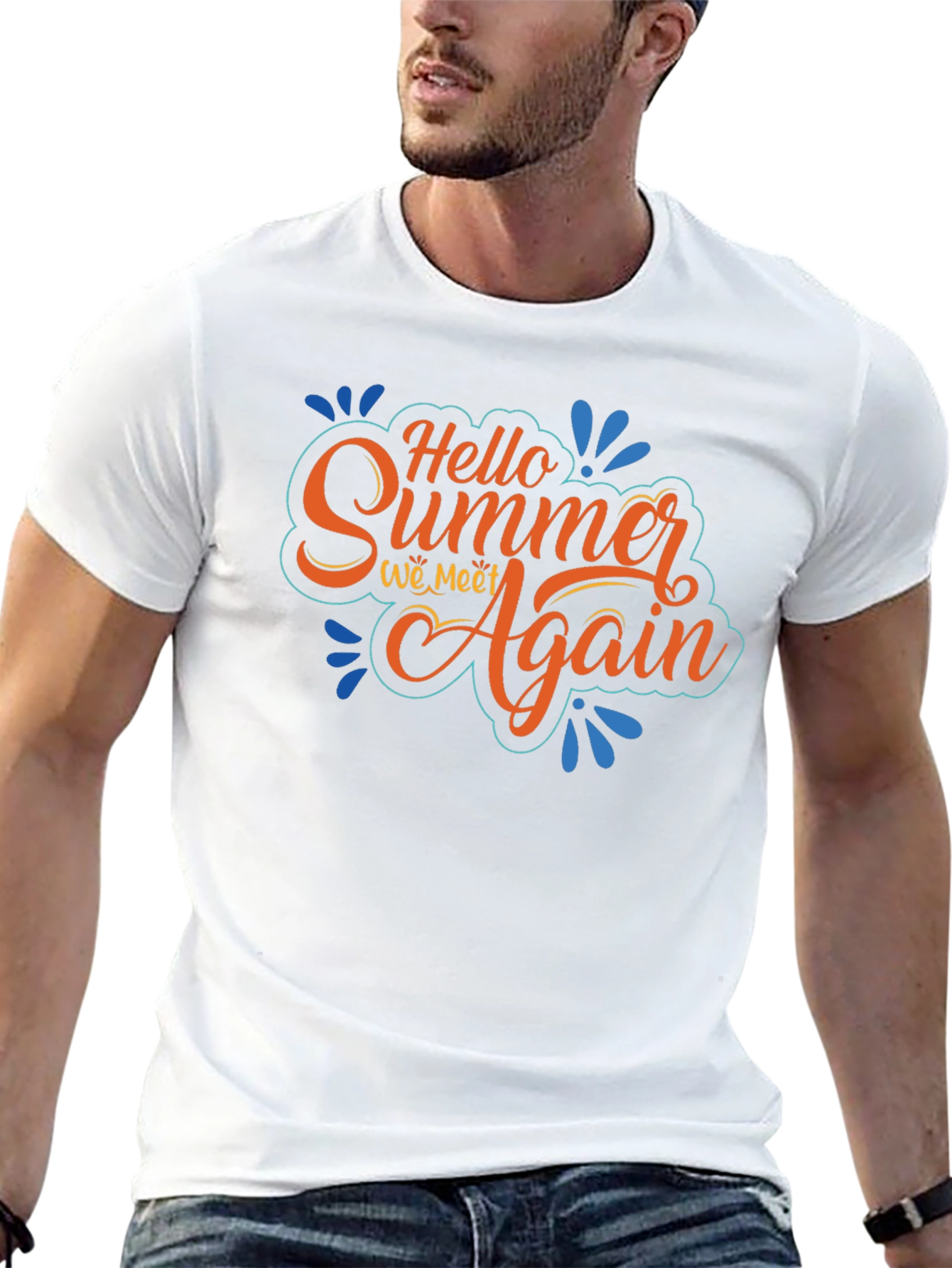 Camiseta Negra Hello Summer We Meet Again