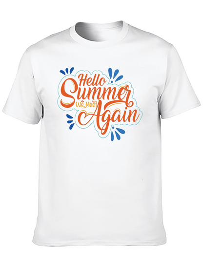 Camiseta Negra Hello Summer We Meet Again