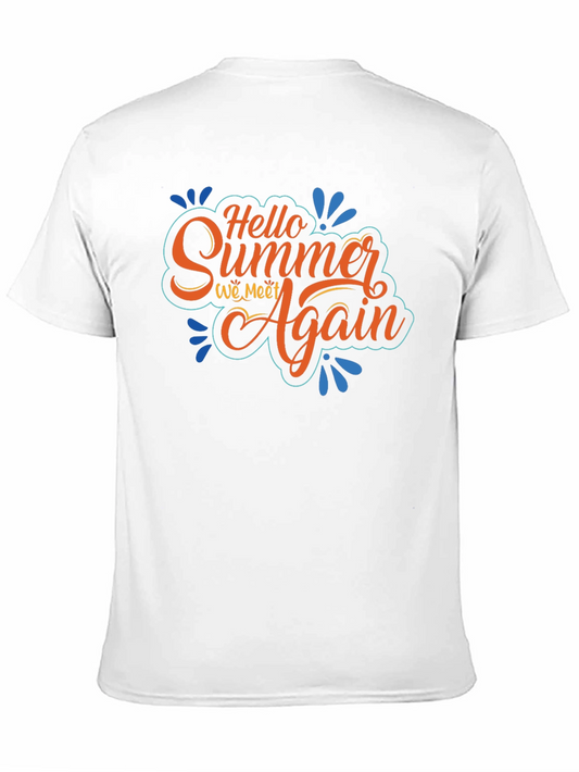 Camiseta Negra Hello Summer We Meet Again