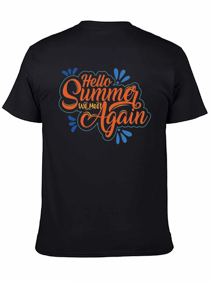 Camiseta Negra Hello Summer We Meet Again