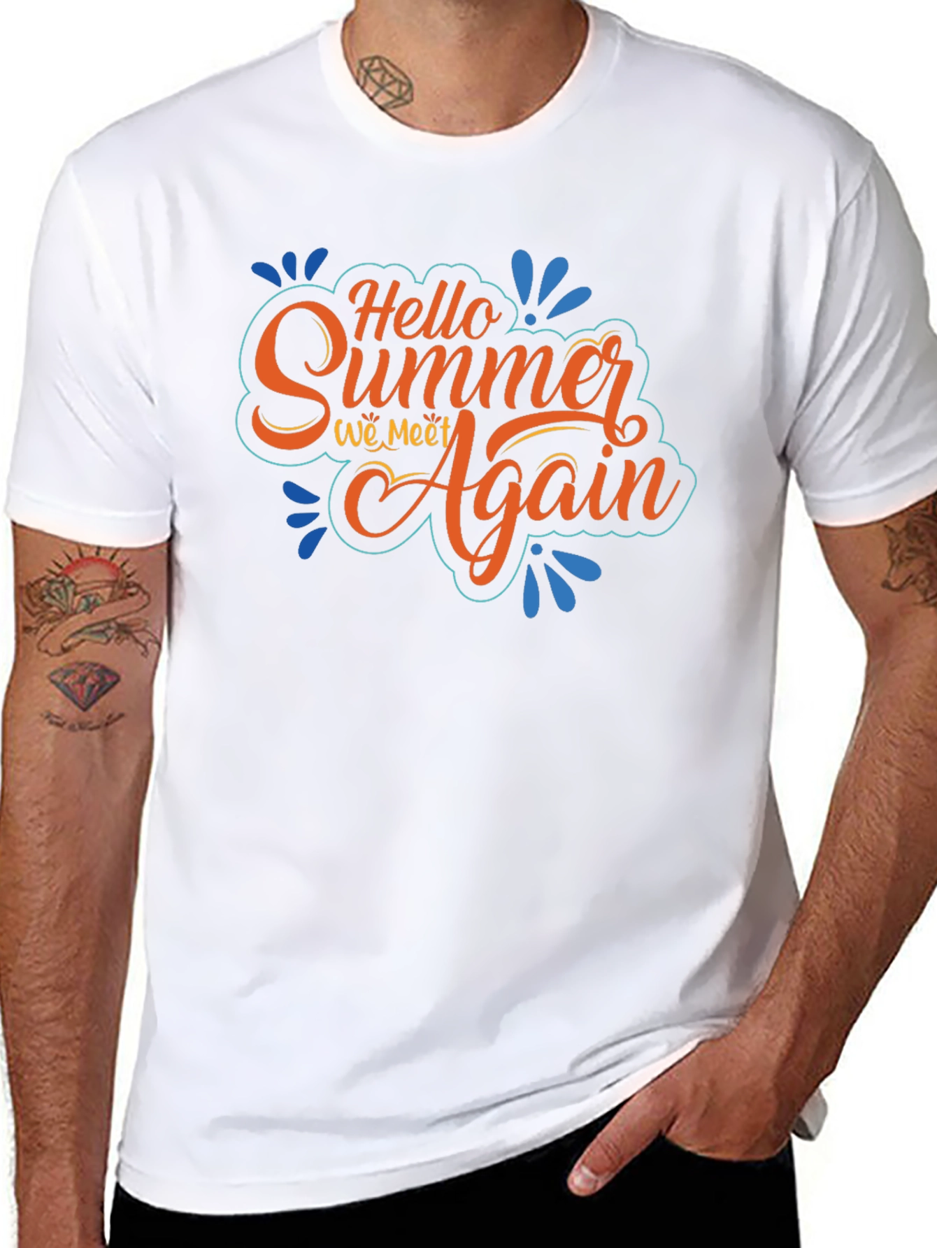 Camiseta Negra Hello Summer We Meet Again