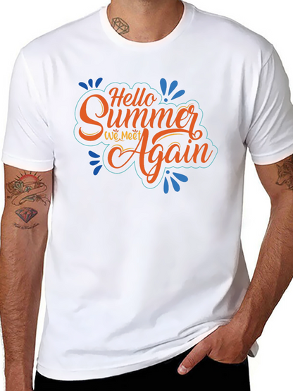 Camiseta Negra Hello Summer We Meet Again