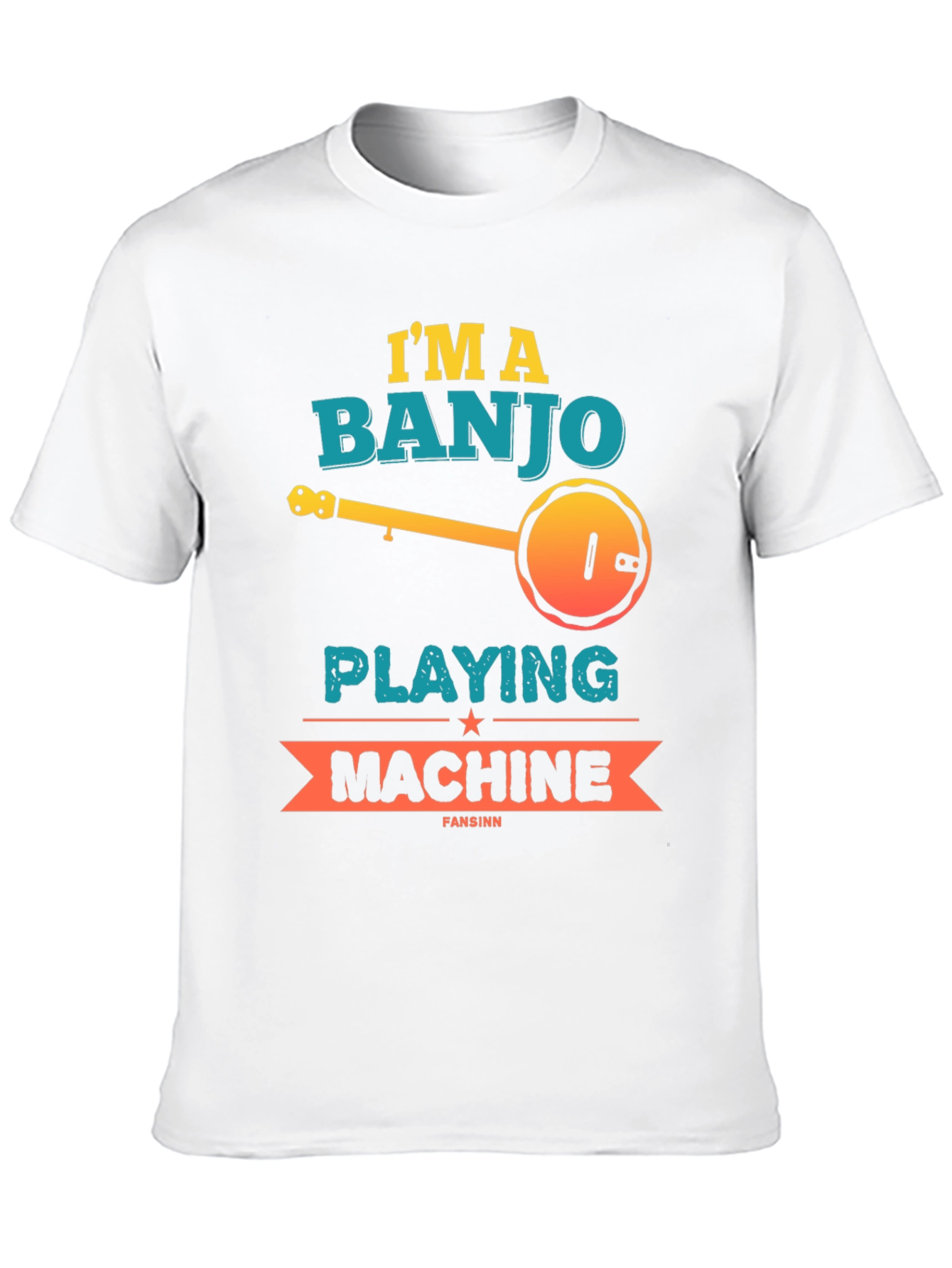 Camiseta Negra Banjo Playing Machine