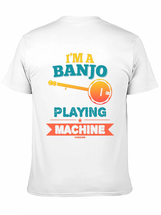 Camiseta Negra Banjo Playing Machine