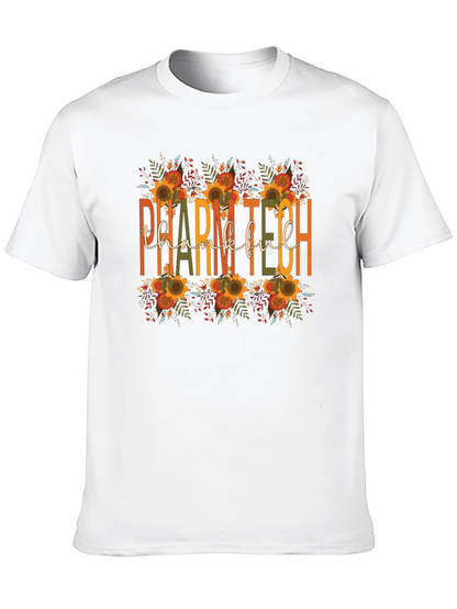 Camiseta Pharm Tech Agradecido Otoño