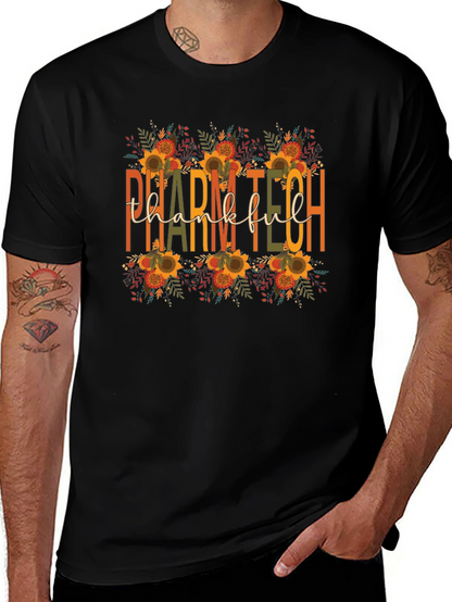 Camiseta Pharm Tech Agradecido Otoño