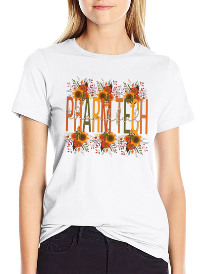Camiseta Pharm Tech Agradecido Otoño