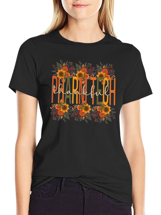 Camiseta Pharm Tech Agradecido Otoño