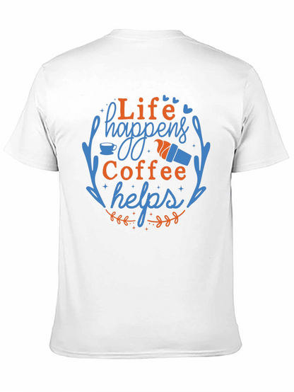 Camiseta Negra con Diseño de Café
