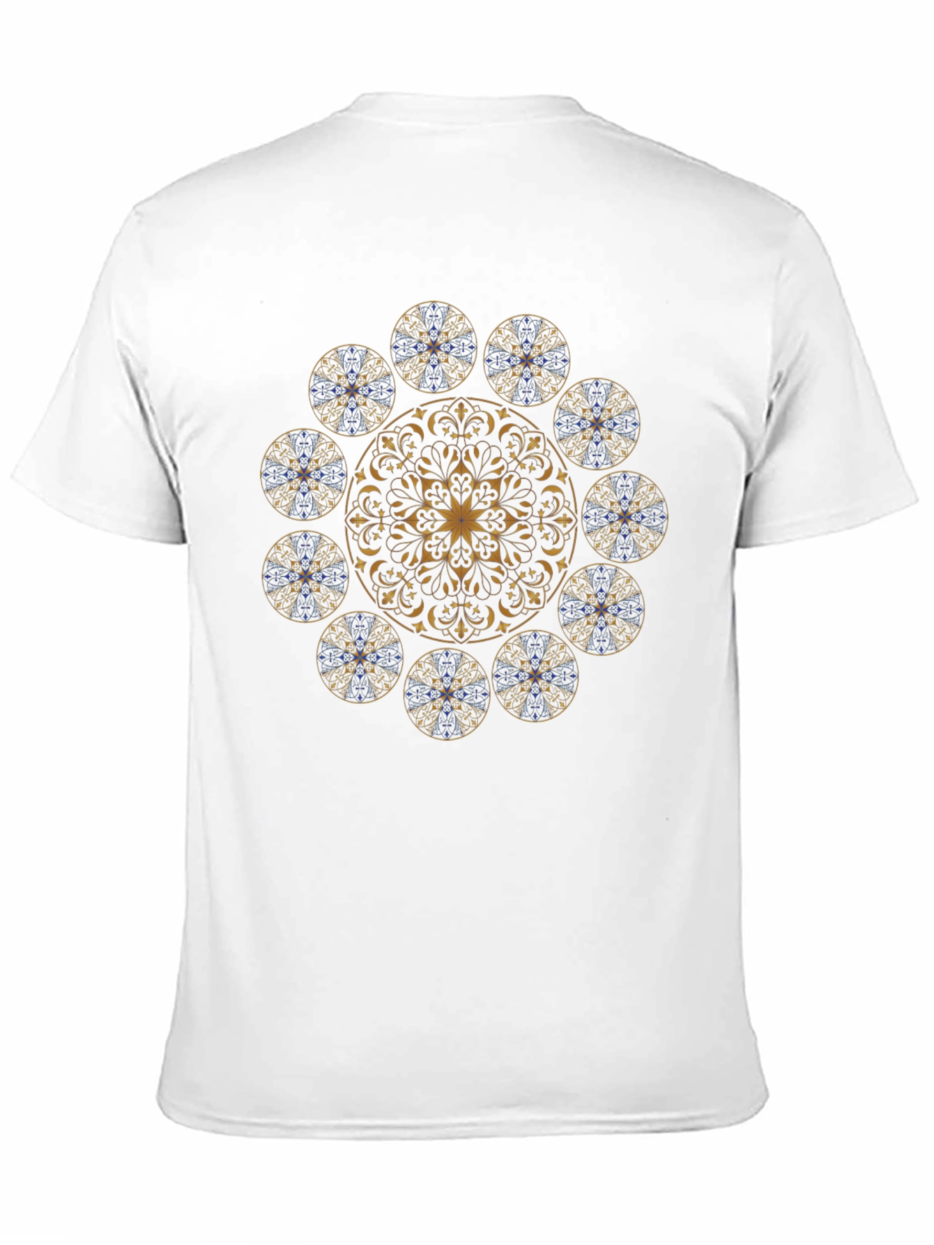 Camiseta Negra Mandala Elegante