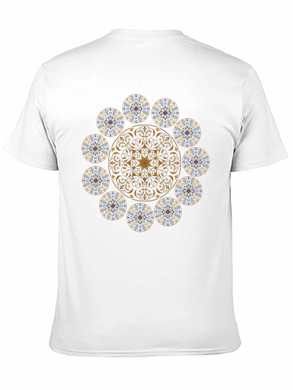 Camiseta Negra Mandala Elegante