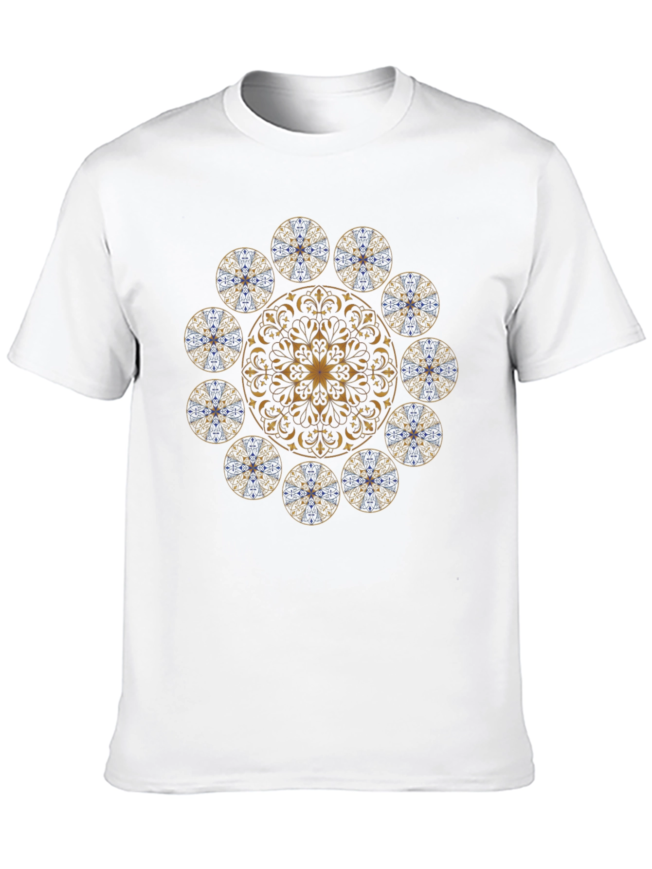 Camiseta Negra Mandala Elegante