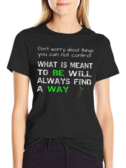 Camiseta Negra con Mensaje Inspirador