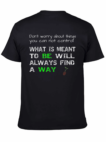 Camiseta Negra con Mensaje Inspirador