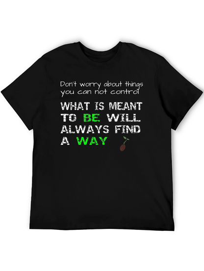 Camiseta Negra con Mensaje Inspirador