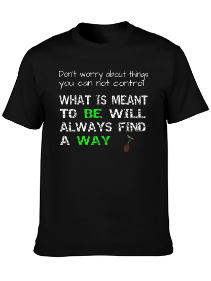 Camiseta Negra con Mensaje Inspirador