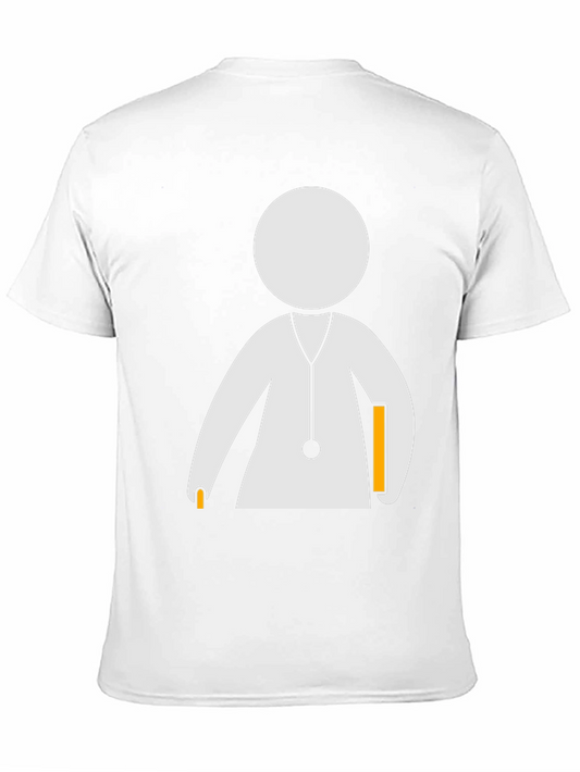 Camiseta Negra con Diseño de Doctor