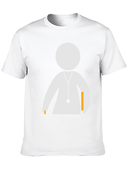 Camiseta Negra con Diseño de Doctor