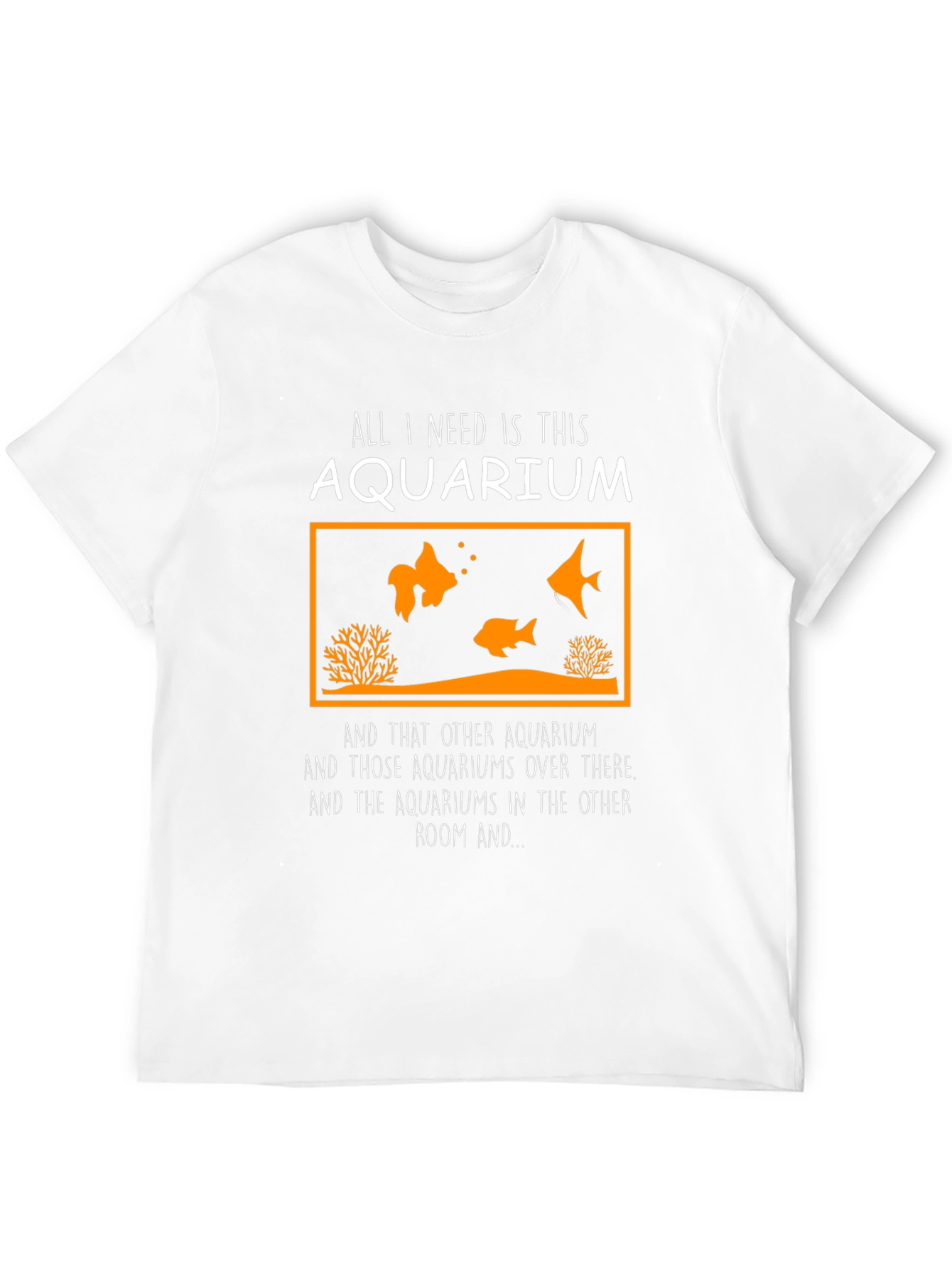 Camiseta Negra Acuario para Amantes de los Peces